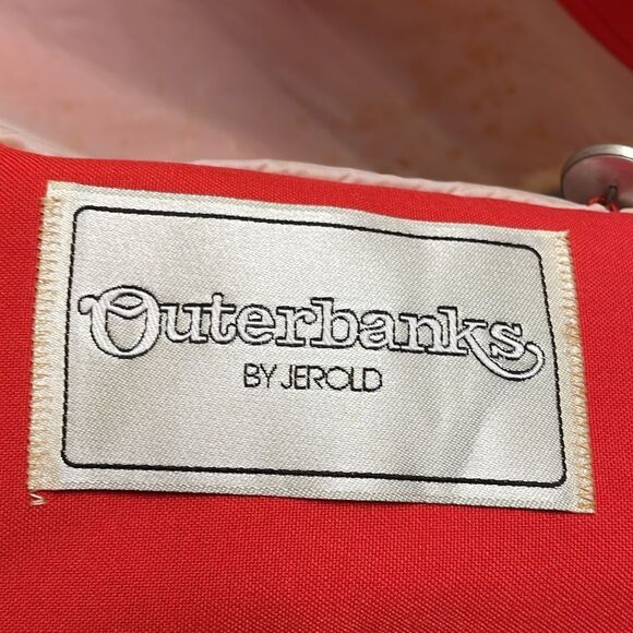 Outerbanks Vintage 60’s Red Coat Jacket, Rain Repellant and Stain Resistant,Sz M - Picture 9 of 14